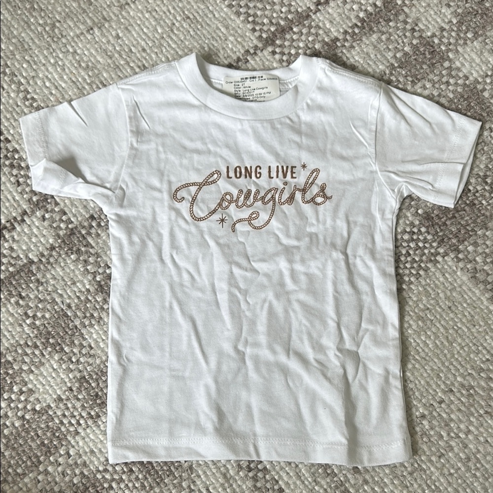 White 'Long Live Cowgirls' T-Shirt